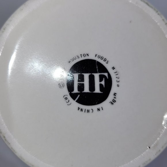 Houston Foods 3.75" Mug Set 2 Vintage 1993 Coffee Cup - Picture 2 of 2